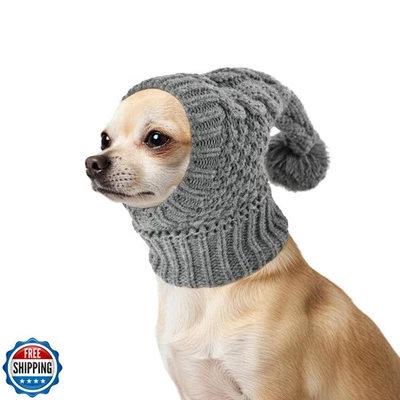 Vehomy Dog Knitted Hat Cat Christmas Wool Hat Pet Winter Accessories Warm Hea