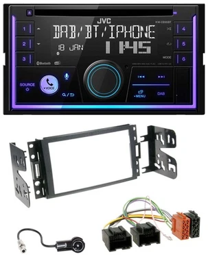 JVC MP3 USB 2DIN DAB Bluetooth CD Autoradio für Chevrolet Corvette Uplander 05-1 - Bild 1 von 4