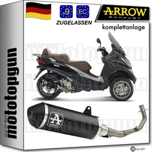 komplettanlage open schwarz urban arrow fur piaggio mp3 500 lt 2014 14 2015 15 - Bild 1 von 4