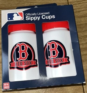 Baby Fanatic MLB BOSTON RED SOX Sippy Cup 2 Pack, Ages 9+ Months BNIP - Picture 1 of 6