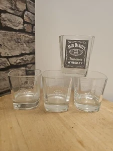 Jack Daniels Embossed No7 Whiskey  Pub. Tumblers  - Picture 1 of 5