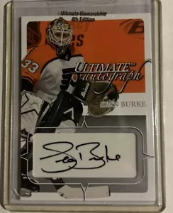 2003-04 Ultimate Memorabilia 4th Ed Autograph Sean Burke Auto 108/135 Flyers - Picture 1 of 2