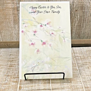Tarjeta de felicitación de Pascua Hallmark para deseos amorosos florales verdes para hijo y familia - Imagen 1 de 8