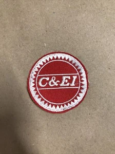 Vtg Chicago & Eastern Illinois Railroad Sew On Embroidered Patch 2" Badge C&EI - Imagen 1 de 3