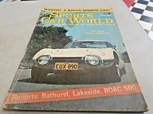 Jun 1968 SPORTS CAR WORLD Mag TOYOTA 2000GT , BMW 1600  - Bild 1 von 5