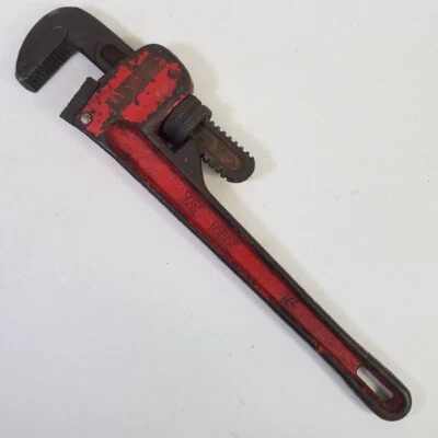 Vintage Task Force 14" Forged Steel Pipe Wrench 2" Capacity Made in Taiwan - Image 1 of 4
