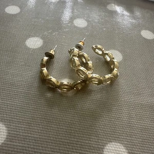 Anthropologie Hoop Stone Earrings - Picture 1 of 4