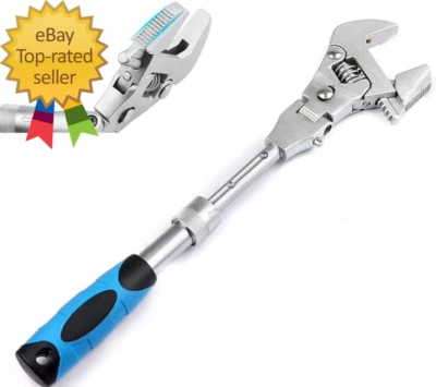 Flexhead Adjustable Wrench 10" to 12" Ratcheting Crescent Wrenches with Retracta - Image 1 of 4