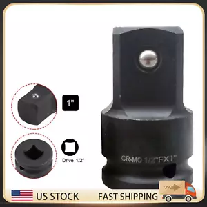 Adattatore riduttore presa a impatto 1/2 in drive x1 pollice femmina a maschio Cr-Mo nero US - Foto 1 di 17