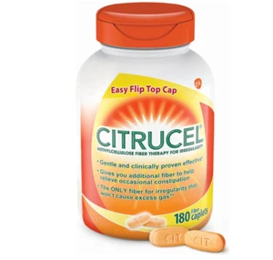 Citrucel Fiber Therapy Caplets for Irregularity, Methylcellulose , 180 Count - Picture 1 of 15