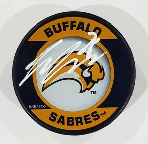 ZEMGUS GIRGENSONS SIGNED BUFFALO SABRES NHL HOCKEY PUCK + LOA - Picture 1 of 1