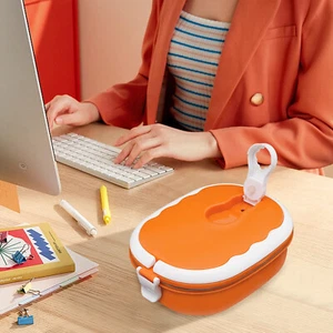 30.4Oz Lunch Box Portable Bento Box for Car Office Food Wamer Container w/Handle - Picture 1 of 40