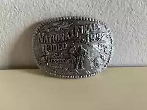 1992 Hesston NFR National Finals Rodeo Belt Buckle Sealed - Picture 1 of 6