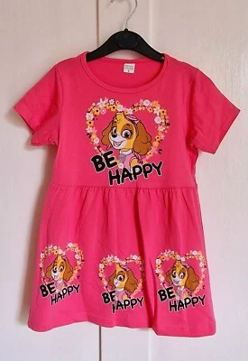 New Paw Patrol Skye Pink Floral Summer Dress Girls Age 2 Years Short Sleeve  - Image 1 of 4