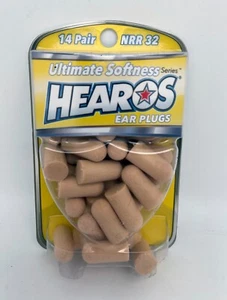 Hearos Ultimate Softness Series Ear Plugs, 14 Pair, Beige, NRR 32, 5210 - Picture 1 of 2