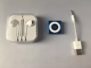 Apple iPod PC751LL/A shuffle 4th Generation - Dark Blue (2GB) mint - Picture 1 of 3