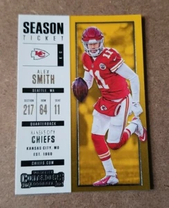 2017 Panini Contenders Football Card #66 Alex Smith - Kansas City Chiefs - Picture 1 of 2