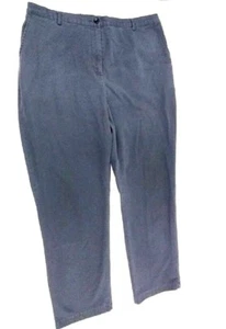Women's Land's End Elastic Waist Blue Casual 2 Pocket Pants Size 18 - Picture 1 of 12