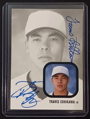 /25 Error* Travis Ishikawa 2002 Just Minors Autograph Giants RC Auto Rookie - Image 1 of 3