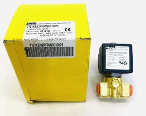 PARKER # 7121KBN2NF00N0D100P3 FLUID CONTROL SOLENOID VALVE - Picture 1 of 6