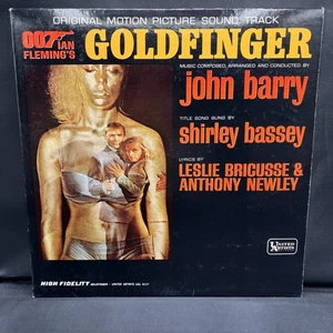GOLDFINGER SOUNDTRACK Vinyl Record LP - James Bond - UA - Picture 1 of 5