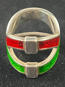 Gucci Sherryline Crossover 925 Silber Ring Größe 20 mit Box & Staubbeutel - Bild 1 von 7