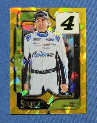 2025 Panini Select Noah Gragson Numbers Gold Ice Prizm 1/10 #25 - Image 1 of 2