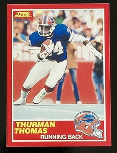 Partitura Thurman Thomas Rookie #211 Bills 1989 - Imagen 1 de 2