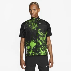 Nike Repel Run Division Men's Running Singlet Vest (Action Green) DX0847-313 S - Picture 1 of 17