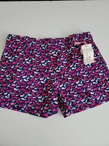Vineyard Vines Girls Everyday Shorts All Over Whales Royal Ocean 3” Size 12 - Picture 1 of 7
