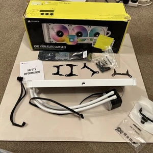 PARTS Only …..CORSAIR iCUE H150i ELITE CAPELLIX XT 3x120mm Liquid CPU Cooler - Afbeelding 1 van 12
