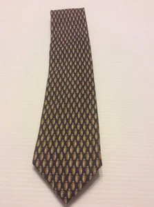 Golf Tie Luciano Firenze 100% Silk Career Business Formal Casual Work Dress Tie - Picture 1 of 4