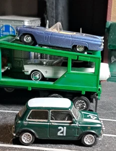 RTR HONGWELL CARARAMA MINI COOPER MODEL 1:72 FOR-DISPLAY/LAYOUT GREEN-#21 - Picture 1 of 12