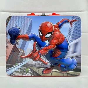 Marvel Spiderman Collectible Storage Tin Lunchbox  Red, Blue, White (Box Only) - Picture 1 of 11