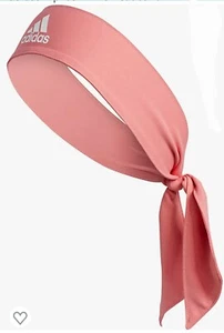 NWT.6.women's adidas alphaskin tie headband, Med Pink - Picture 1 of 7