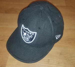 Vintage 90er Jahre NFL Oakland Raiders Snapback Cap Hut Schwarz 7 1/2 59,6 cm - Bild 1 von 5