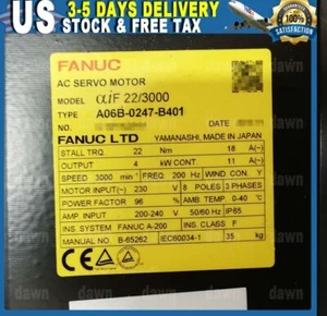 FANUC SERVOMOTOR A06B-0247-B401 Envío Rápido Nuevo - Imagen 1 de 2