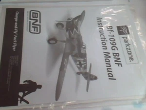 Used Operation & Parts Manual Suit BF-109G Parkzone - Picture 1 of 1