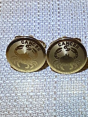 Dante Cancer 69 Gold-tone Cufflinks  - Image 1 of 4