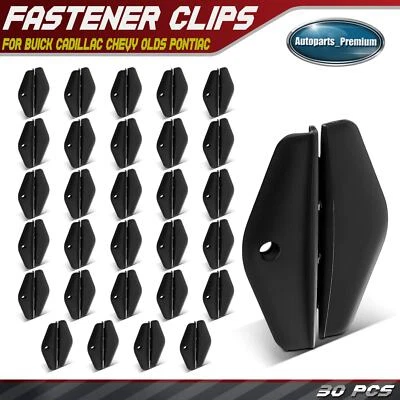 30Pcs Nylon Front Door Window Guide Retainer Clips for Buick Cadillac Chevy Olds - Image 1 of 4