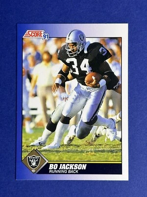 1991 Score ~ Bo Jackson ~ Base ~ 100 ~ Raiders - Image 1 of 2