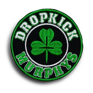Dropkick Murphys Patch | 3 Three Leaf Clover American Celtic Punk Band Logo - Picture 1 of 2