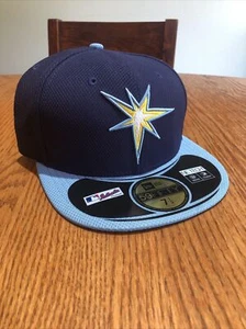 New Era Tampa Bay Rays 59Fifty Authentic Collection Fitted Hat Cap Gr. 7 1/2 - Bild 1 von 4