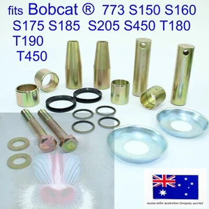 fits Bobcat Bobtach Bucket end Seals Pivot Pin & Bush Kit T180 T190 T450 S450 - Picture 1 of 8