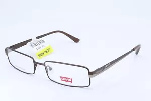 Monturas de gafas rectangulares marrones para hombre Levi's LS554 55-17-140 - Imagen 1 de 6