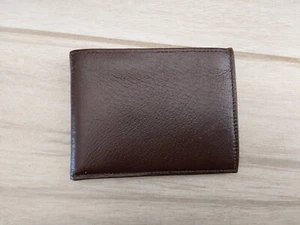 English Leather Mens Brown Leather Bifold Wallet. Size 3.5x4.5 - Picture 1 of 6