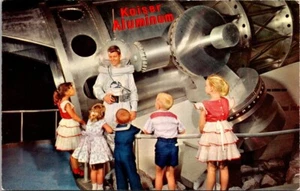 Postcard Tomorrowland Disneyland Kaiser Aluminum Astronaut Children Unposted - Picture 1 of 2