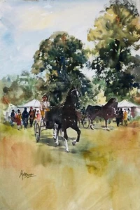 Matt Bruce (1915-2000), "Horseshow", Watercolour - Picture 1 of 1