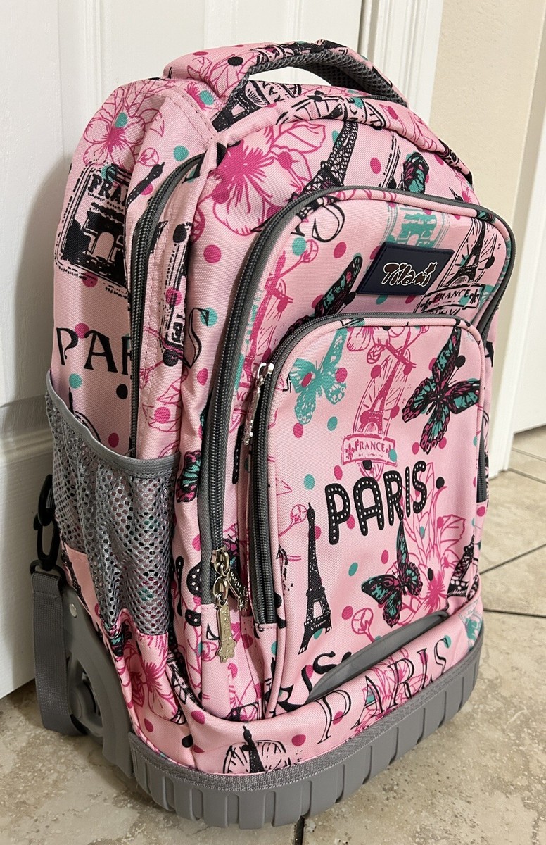 Mochilas Con Ruedas Para Niñas Pack De Rosa, 30x20x42 Cm