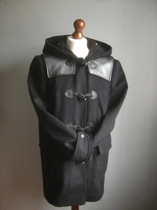 ABRIGO DE LONA KAREN MILLEN 12 10 CHAQUETA BURRO lana cachemir estudiante lona cálido - Imagen 1 de 17